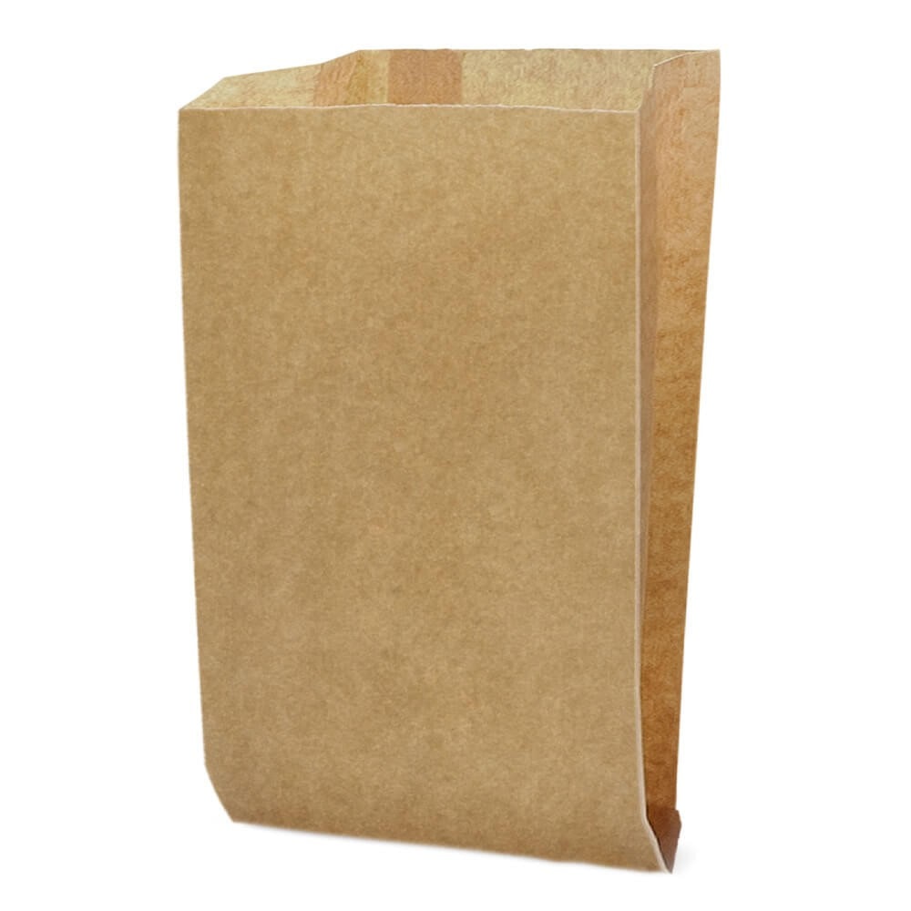 ENVASES DEL MEDITERRÁNEO · BOLSA KRAFT ANTIGRASA 18x32+6 cm. (200 Uds.) · take away · restauración