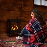 thumbnail of HOMCOM Camino a Bioetanolo da Terra Bruciatore da 1.2L Copertura 25㎡