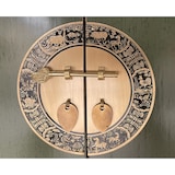thumbnail of OPIUM OUTLET Mobili Comò Credenza Armadio Legno 150x40x85 cm, 31196 completamente assemblato, asiatico cinese orientale, oliv