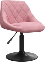 thumbnail of vidaXL Esszimmerstühle 6 Stk. Drehbar Rosa Samt