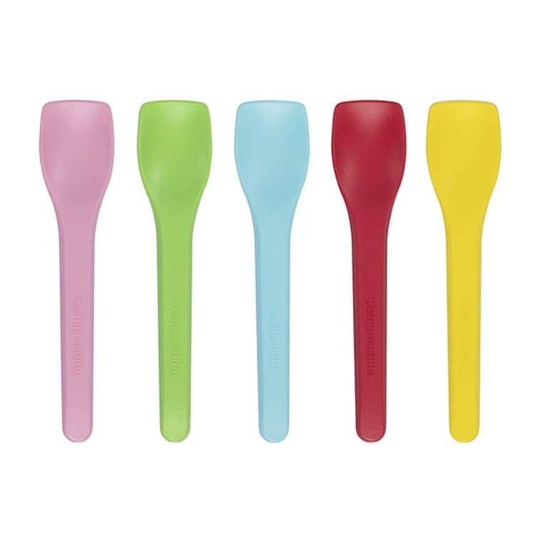 MONOUSO - Paletta per Gelato Colori CPLA 10cm (1.000 Pezzi)