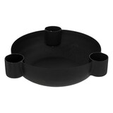 thumbnail of Bougeoir en métal Noir D 14 x H 4 cm