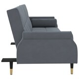 thumbnail of vidaXL Schlafsofa mit Kissen Dunkelgrau Samt
