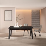 thumbnail of Mesa Sala de Jantar, Mesa Cozinha, 167x90x75cm, Para 8 pessoas, Pés de madeira, Estilo moderno, Preto _ 395_19