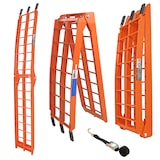 thumbnail of TRUTZHOLM 1 x Auffahrrampe klappbar 180 cm Traglast 340 kg Alu orange Riffelstab Verladerampe