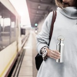 thumbnail of APS 66905 Hochwertige Edelstahl Isolierflasche / Trinkflasche mit 500 ml inkl. Tragebügel und Ersatzdichtung