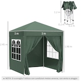 thumbnail of Outsunny Gazebo da Giardino 2x2 m in Metallo e Tessuto Oxford Verde