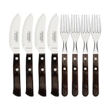 thumbnail of Tramontina Pizzabesteck, 8-teilig, Edelstahl, Holzgriff FSC, spülmaschinenfest