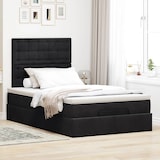 thumbnail of vidaXL Ottoman-Bett mit Matratzen Schwarz 120x190 cm Samt