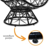 thumbnail of Rijoka Loungestoel Rechthoek – Draaibaar 360 Graden – Zwart