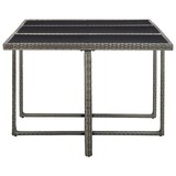 thumbnail of vidaXL 11-tlg. Garten-Essgruppe mit Auflagen Poly Rattan Grau