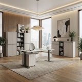 thumbnail of Aktenregal Universal schmal | 45x120x40 cm | Bücherregal Graphit | 30kg belastbar | Nischenregal Made in Germany | Büromöbel `Frankfurt` Kadima Design