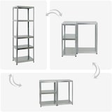 thumbnail of PROREGAL Étagère charge lourde STEEL EAGLE | HxLxP 180x90x40cm | 130kg par niveau | Galvanisé | Étagère robuste de Garage, Atelier