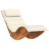 thumbnail of vidaXL Sonnenliege mit Kissen 2-Person 2 pcs Braun Massivholz Akazie