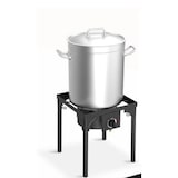 thumbnail of Réchaud à Gaz 1 feu 4500W 4 pieds modulables 3 Hauteurs Bruleur en fonte - Cuisine Extérieure 40 x 40 x H78cm Allumage Piezo