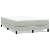 thumbnail of vidaXL Boxspringbett ohne Matratze Hellgrau 160x220 cm Samt