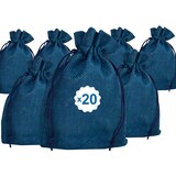 thumbnail of Sacchetti in juta Navy Blue 10x14 cm Confezione 20x