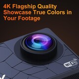 thumbnail of Camera Sport 4K Écran IPS Étanche 30m Avec Télécommande WiFi 120° Angle Large YONIS