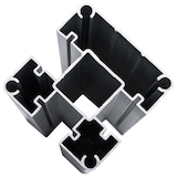 thumbnail of vidaXL Zaunelement Set WPC 1218x186 cm Schwarz