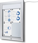 thumbnail of Exposicionate Magnetische LED-Vitrine für den Außenbereich (4xA4) SCT4xA4PHLED