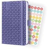 thumbnail of Wochenkalender Jolie 2024 ca. A6 1 Woche/2 Seiten Hardcover dark purple