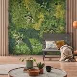 thumbnail of Bonerva | Jardín Vertical Artificial Yellowstone | Pieza 100x100cm (1m²) | Planta artificial decoración oficina, hotel, restaurante | MAL1219