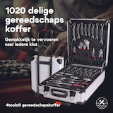 thumbnail of 4toolz® Gereedschapskoffer XXL - 1020-delig - Aluminium trolley met wielen