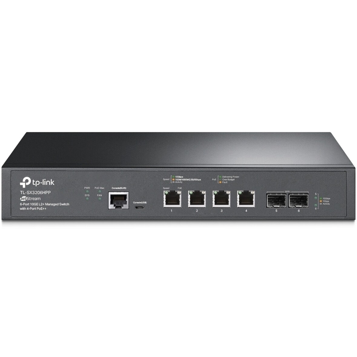 Omada TL-SX3206HPP Mgd Switch 4-Port 10G & 2-Port 10GE SFP+