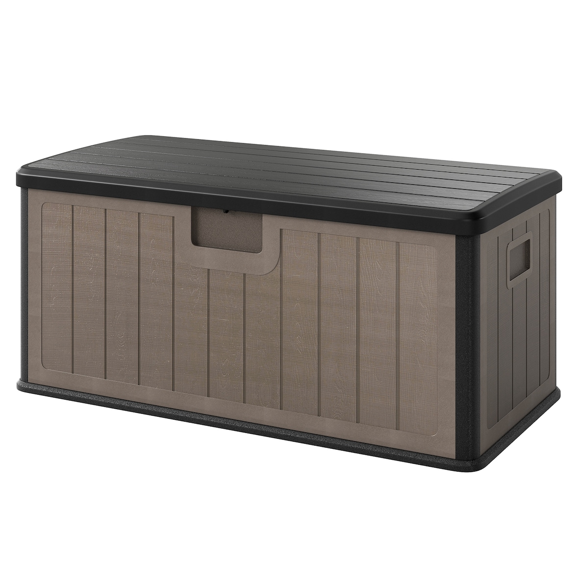 COSTWAY Tuinkist 378 L, waterdicht, voor in de tuin, met afsluitbaar deksel, voor kussens en tuingereedschap