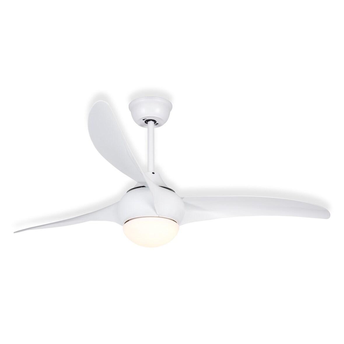 HJM Ventilador de techo VT517, Led, motor DC, 3 aspas de ABS, mando a distancia, 6 velocidades, función reversible, temporizador 2-4-8 h.55W