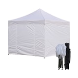 thumbnail of Gazebo 3x3 m bianco acciaio con laterali