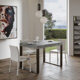 thumbnail of Ausziehbarer Tisch 90x130/234 cm Tecno Cemento Anthrazit Gestell