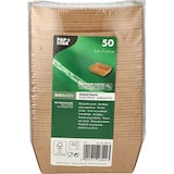 thumbnail of 10 lots de 50 Barquettes snack, carton "pure" 3,5 cm x 7 cm x 9 cm marron