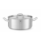 thumbnail of HENDI Kookpan laag - met deksel, Kitchen Line, 7,3L, ⌀280x(H)120mm