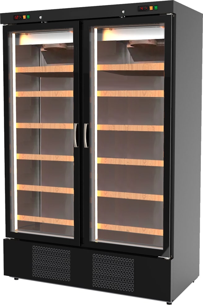 Gekühlter weinexpositor 470 liter. 105 flaschen - 1370x740x2050 mm - 520 W 230/1V - 15EV8137 Eurast