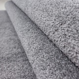 thumbnail of Teppich Kurzflor Uni Modern Waschbar Strapazierfähig Esszimmer Flur OEKO-TEX Rund Hellgrau 200x200 cm Gekettelt – MAIN von Kadima Design