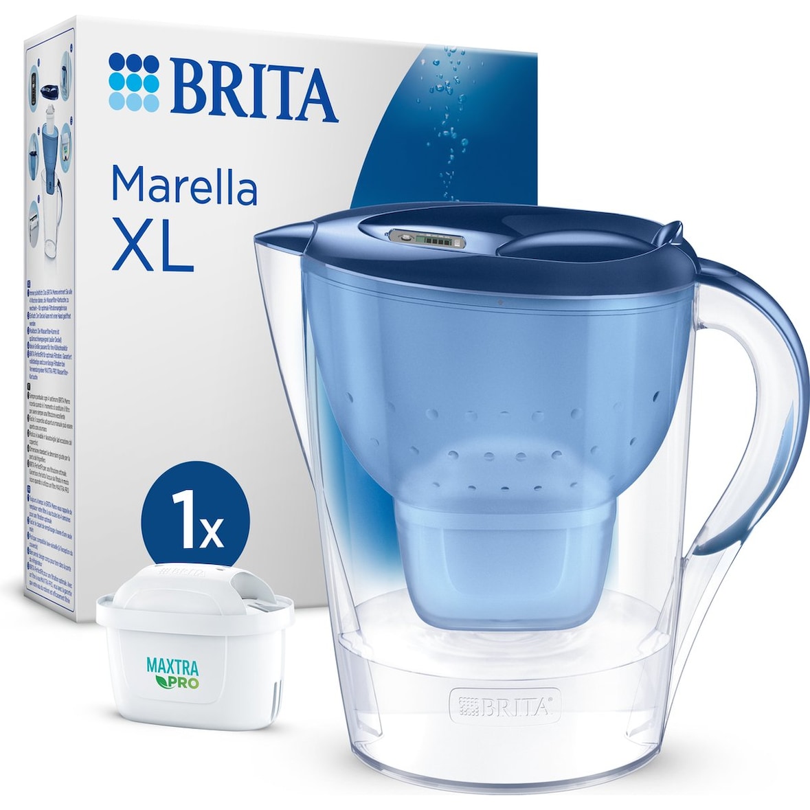 Brita Marella XL Manueller Wasserfilter 3,5 l Blau