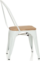 thumbnail of Stuhl VANTAGGIO COMFORT W metallic weiß / Sitz Echtholz hell hjh OFFICE