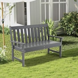 thumbnail of COSTWAY Tuinbank, weerbestendig, geschikt voor alle weersomstandigheden, gemaakt van HDPE, parkbank voor 2-3 personen, maximaal draagvermogen 320 kg