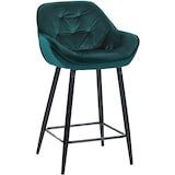 thumbnail of Taburete de bar Gibson 76 de terciopelo Verde oscuro