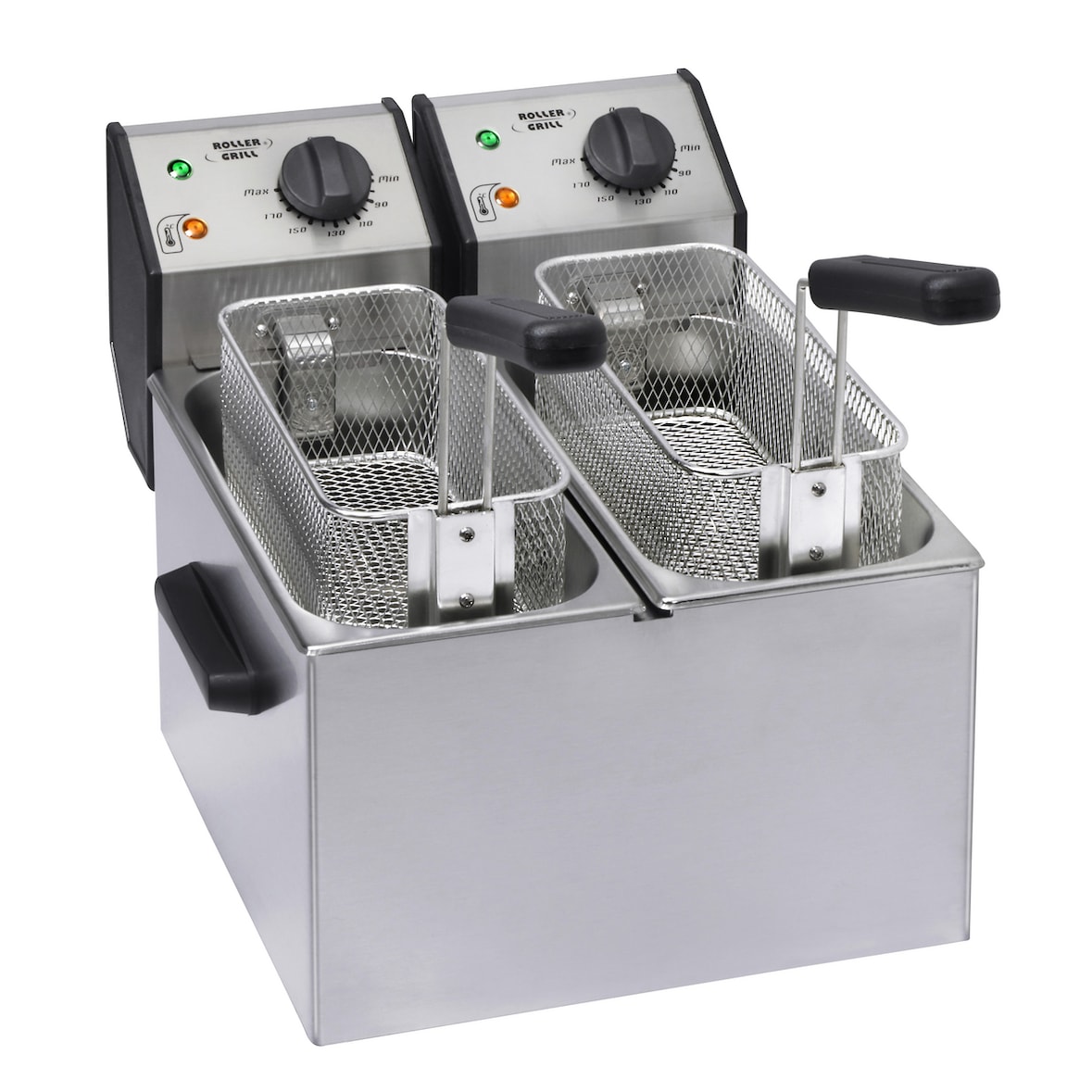 Roller Grill Friteuse électrique FD50D 2 x 5 L, inox, 6,4kW