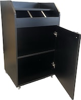 thumbnail of Professioneller kompakter Servierwagen - schwarzes Holz - GOLDINOX