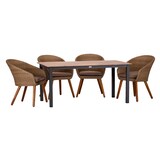 thumbnail of acamp Tischgruppe 4x Atacama 1x Acaplan 160x90cm anthrazit -cherry