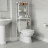 thumbnail of DASCK Rek Boven Toilet WC 3 Planken | 47 x 25 x 155 cm | Wit