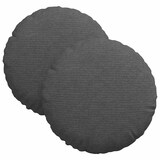 thumbnail of vidaXL Zitkussens 2 pcs Donkergrijs Ø 30 cm Katoen Stof