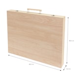 thumbnail of ECD Germany Malset 220-teilig – XXL Malkoffer Holz, Acrylfarben, Buntstifte, Wachsmaler, Aquarell, Künstler Zeichenset, Malkasten für Kinder &