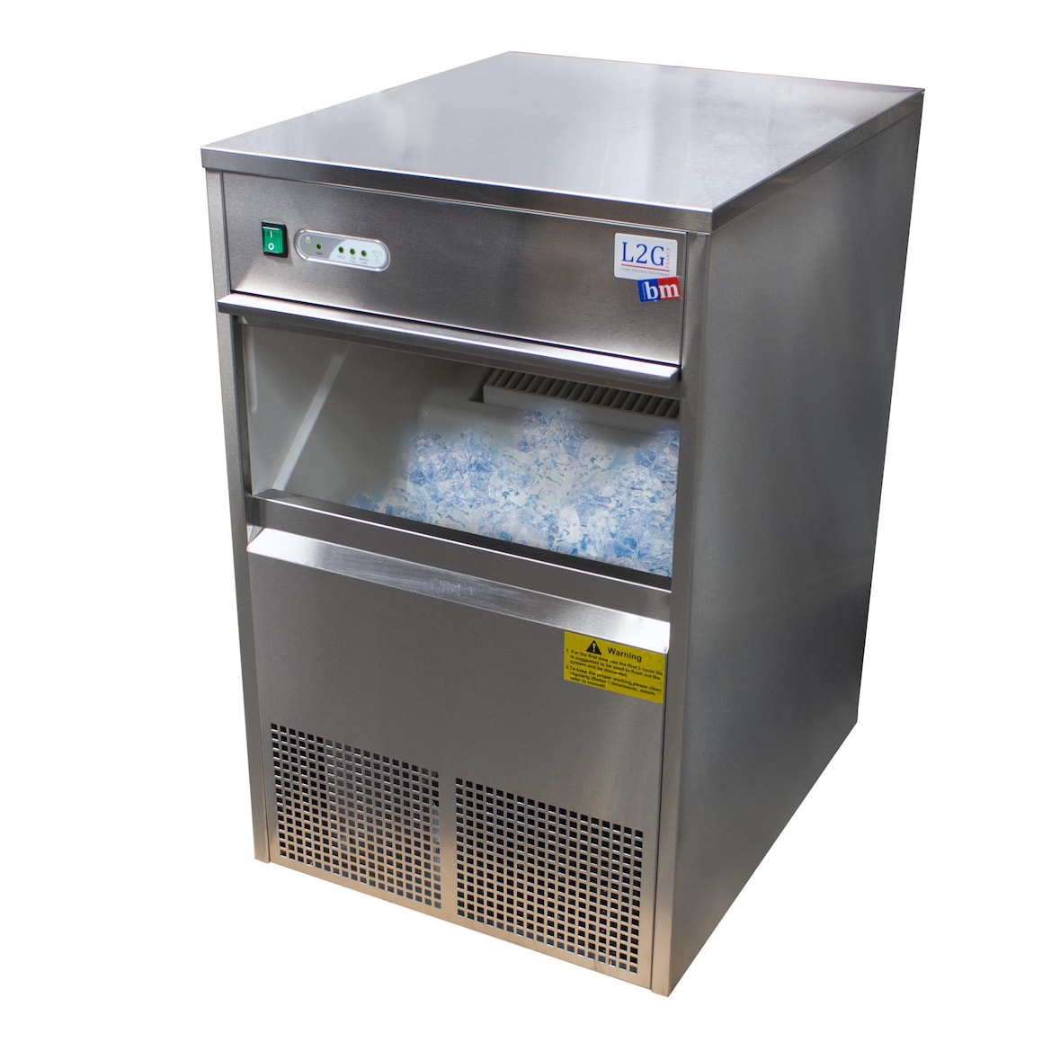 L2G - ICM40 - machine a glacons creux, cap. 50 kg/24h reserve de 10 kg, gaz r290a
