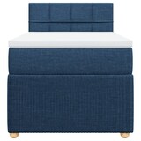 thumbnail of vidaXL Boxspringbett mit Matratze Blau 80x200 cm Stoff