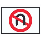 thumbnail of Wendeverbot Symbol Aufkleber A7 (74x105mm)