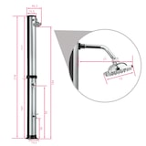 thumbnail of tectake Ducha solar ORINOCO 40 l  Negro/Plata